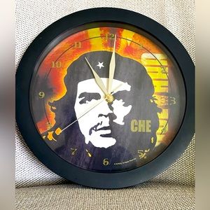 Che Guevara Quartz Wall Clock Collector's Edition Bioworld 11” Diameter WORKS!